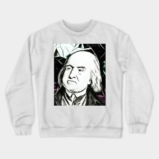 Jeremy Bentham Black and White Portrait | Jeremy Bentham Artwork 3 Crewneck Sweatshirt